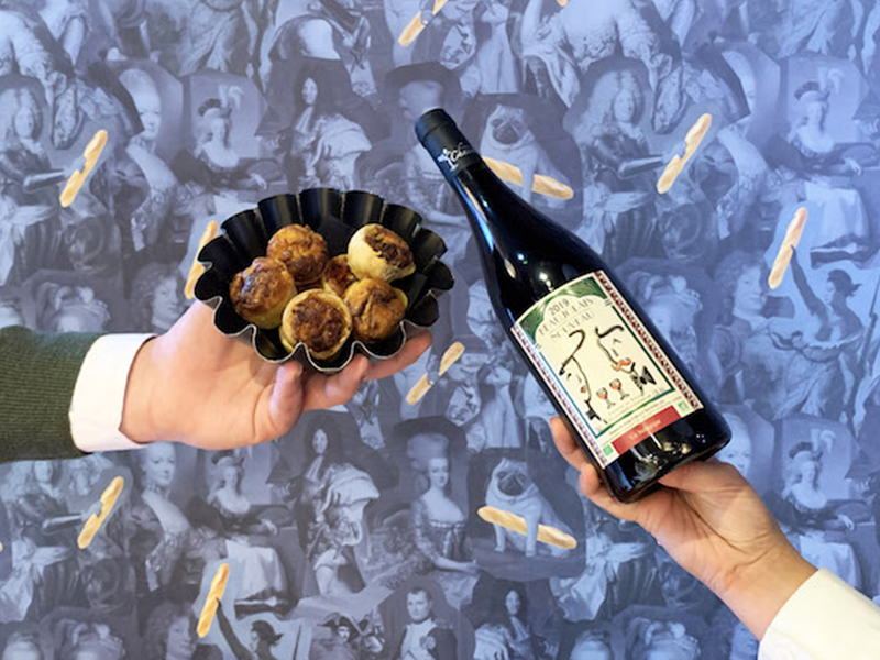 Mini quiche e vino