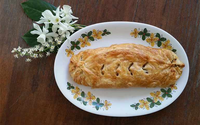 Strudel impiattato