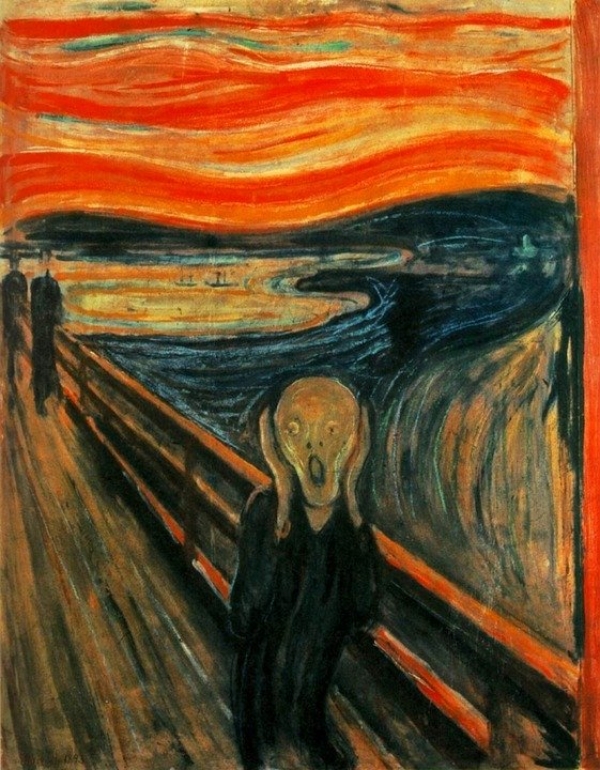 L'Urlo (titolo originale: Skrik), opera del pittore norvegese Edvard Munch|||